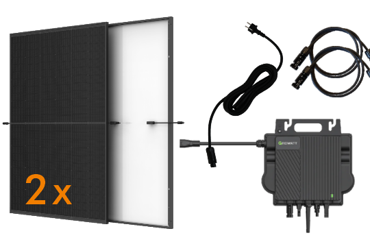 Set 4 NEO Balkonkraftwerk 2x Solarmodul Trina 450 W