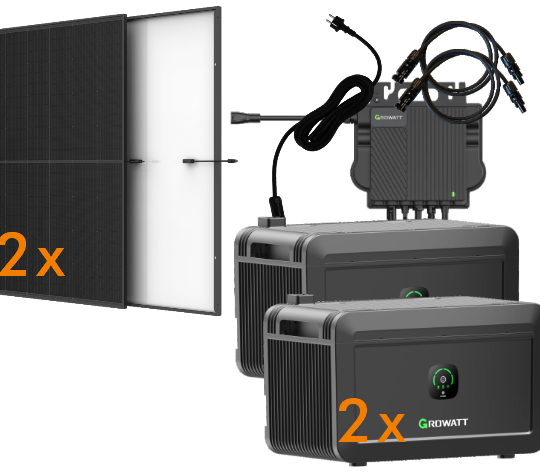 Set 9 NEO Balkonkraftwerk mit 2x Solarmodul Trina 450 W