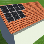 3 KW PV-Anlage Komplettset in 2 Reihen