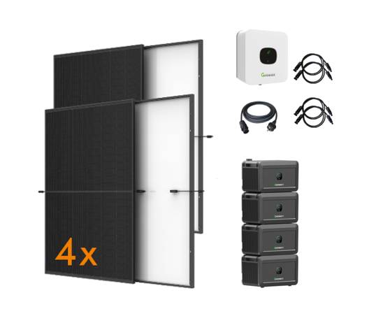 Set 33 MIC800 Balkonkraftwerk mit 4x Solarmodul Trina 450 W
